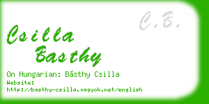 csilla basthy business card
