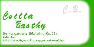 csilla basthy business card